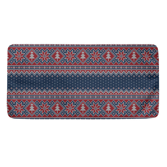 Winter Holiday Knitted Pattern Print Towel