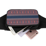 Winter Holiday Knitted Pattern Print Waist Bag