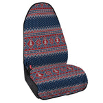 Winter Holiday Knitted Pattern Print Waterproof Car Seat Cover
