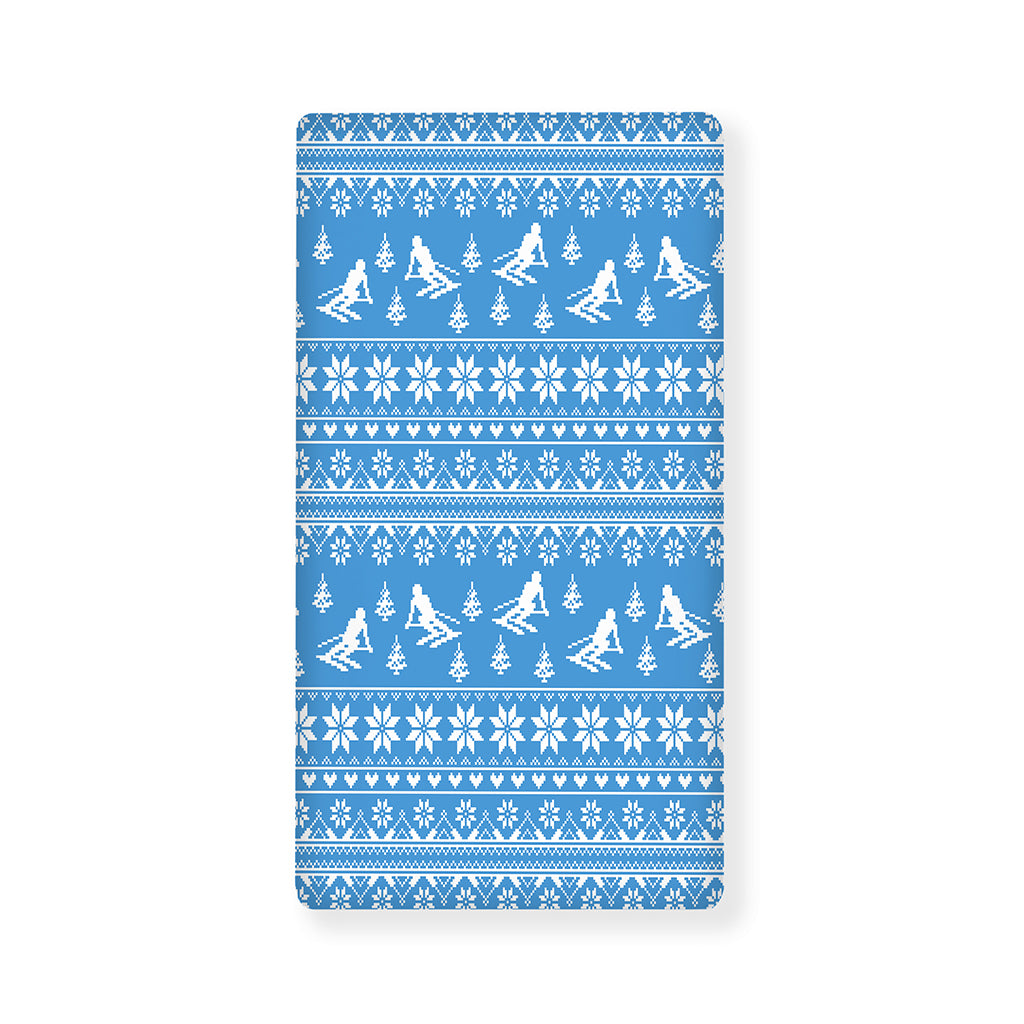 Winter Ski Knitting Pattern Print Baby Crib Sheet