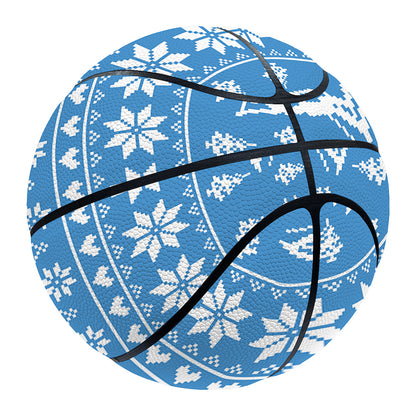 Winter Ski Knitting Pattern Print Basketball