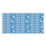 Winter Ski Knitting Pattern Print Beach Towel