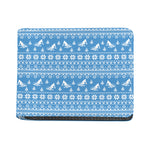 Winter Ski Knitting Pattern Print Bifold Wallet