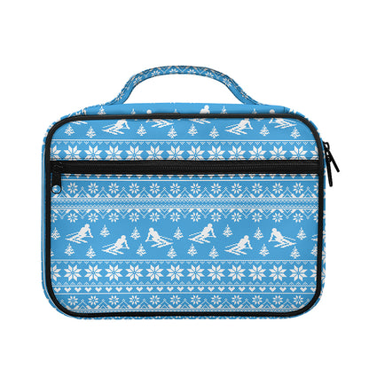 Winter Ski Knitting Pattern Print Briefcase Bible Bag