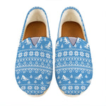 Winter Ski Knitting Pattern Print Casual Shoes