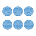 Winter Ski Knitting Pattern Print Coaster Set