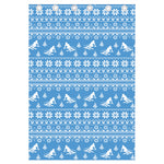 Winter Ski Knitting Pattern Print Curtain