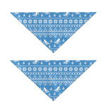 Winter Ski Knitting Pattern Print Dog Bandana