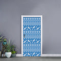 Winter Ski Knitting Pattern Print Door Sticker