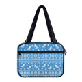Winter Ski Knitting Pattern Print Double Strap Bible Bag