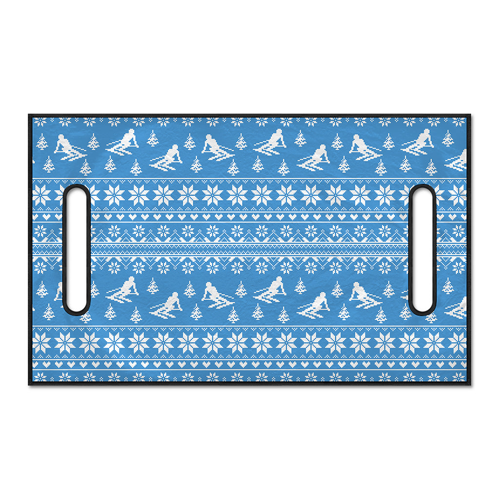 Winter Ski Knitting Pattern Print Golf Cart Seat Cover