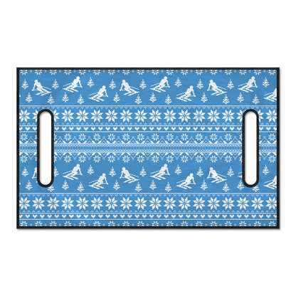 Winter Ski Knitting Pattern Print Golf Cart Seat Cover