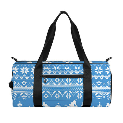Winter Ski Knitting Pattern Print Gym Bag