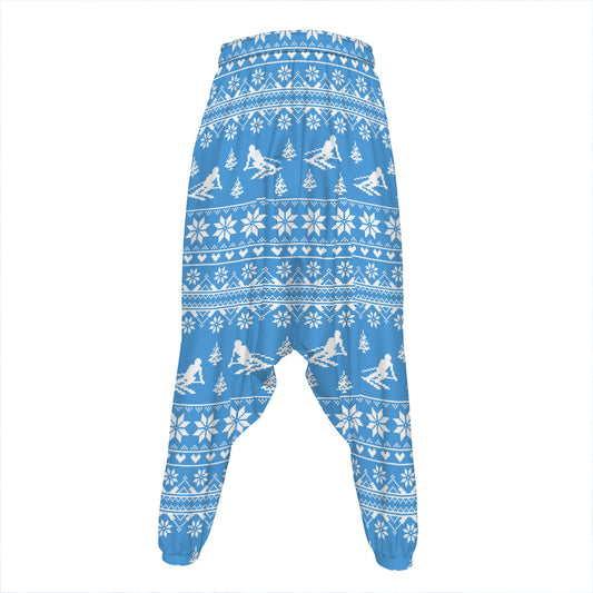 Winter Ski Knitting Pattern Print Hammer Pants