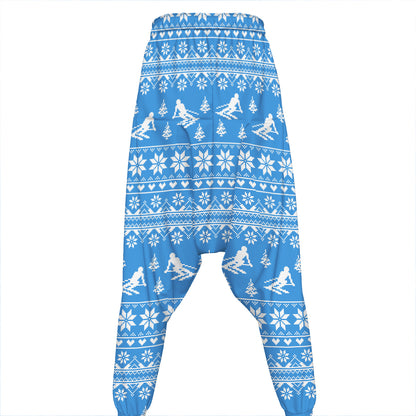 Winter Ski Knitting Pattern Print Hammer Pants