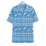 Winter Ski Knitting Pattern Print Hawaiian Shirt
