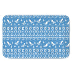 Winter Ski Knitting Pattern Print Indoor Door Mat