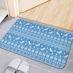 Winter Ski Knitting Pattern Print Indoor Door Mat
