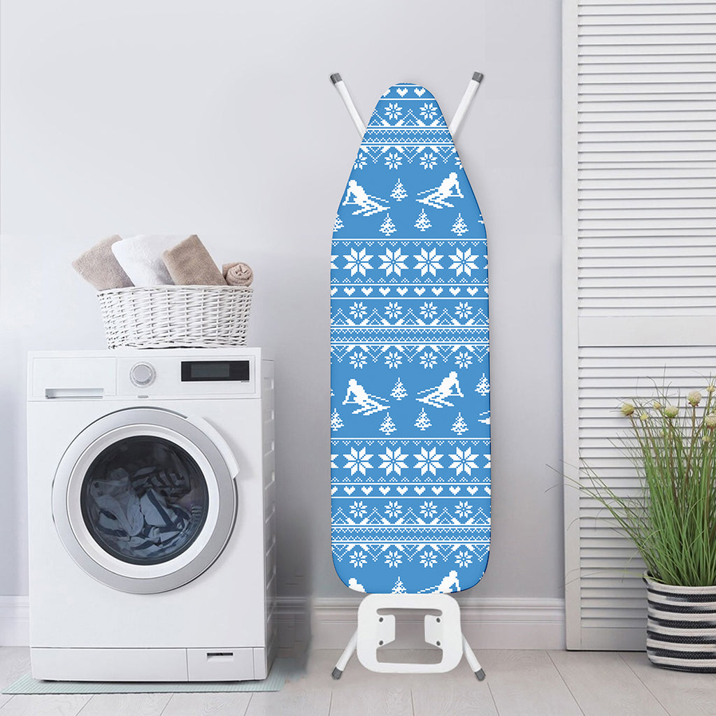 Winter Ski Knitting Pattern Print Ironing Board Cover