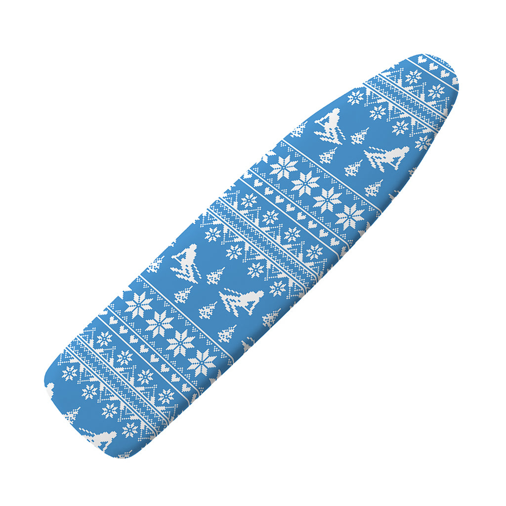 Winter Ski Knitting Pattern Print Ironing Board Cover