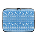 Winter Ski Knitting Pattern Print Laptop Sleeve