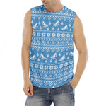 Winter Ski Knitting Pattern Print Men's Fitness Tank Top