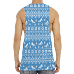 Winter Ski Knitting Pattern Print Men's Muscle Tank Top