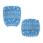 Winter Ski Knitting Pattern Print Office Chair Cover