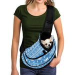 Winter Ski Knitting Pattern Print Pet Sling Carrier