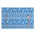Winter Ski Knitting Pattern Print Placemat