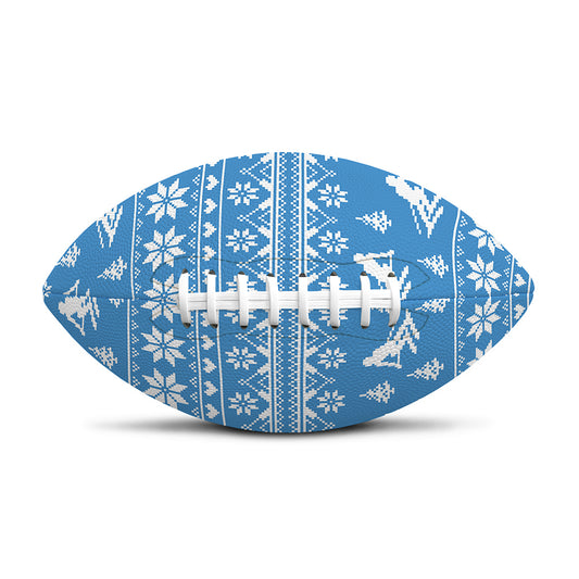 Winter Ski Knitting Pattern Print Rugby Ball