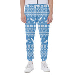 Winter Ski Knitting Pattern Print Scuba Joggers
