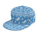 Winter Ski Knitting Pattern Print Snapback Cap