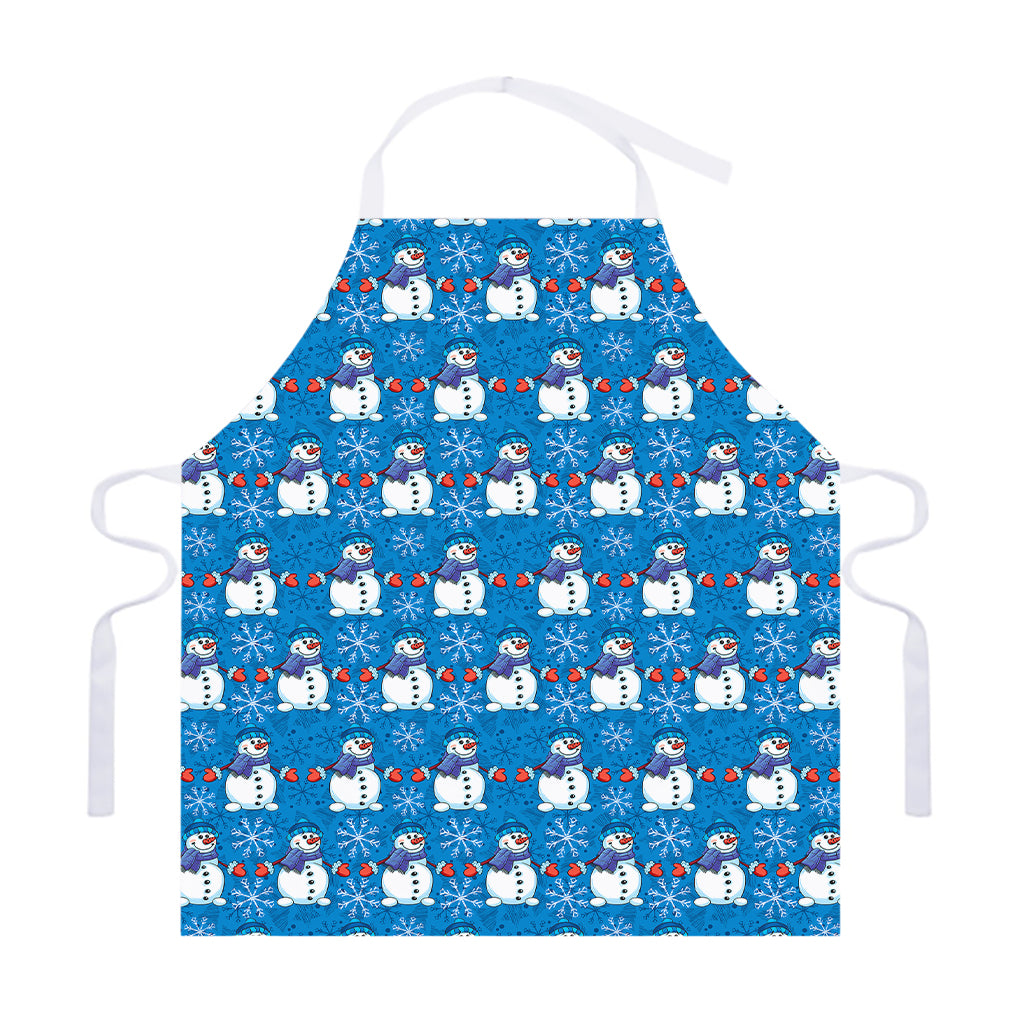Winter Snowman Pattern Print Adjustable Apron