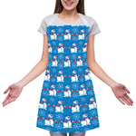 Winter Snowman Pattern Print Adjustable Apron