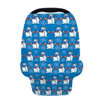 Winter Snowman Pattern Print Baby Seat Cover