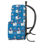 Winter Snowman Pattern Print Backpack