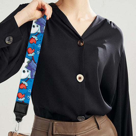 Winter Snowman Pattern Print Bag Strap