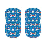 Winter Snowman Pattern Print Bar Stool Covers