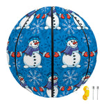 Winter Snowman Pattern Print Basketball