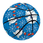 Winter Snowman Pattern Print Basketball