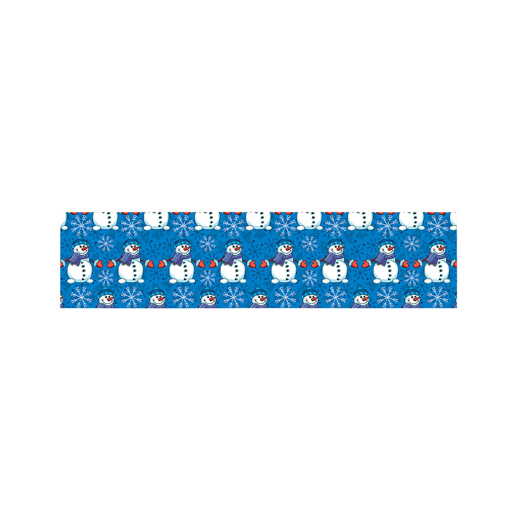 Winter Snowman Pattern Print Bed Runner