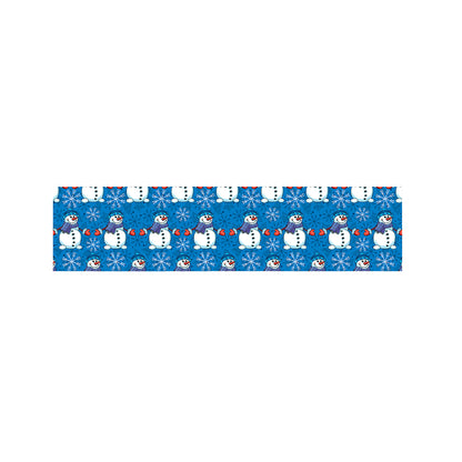 Winter Snowman Pattern Print Bed Runner