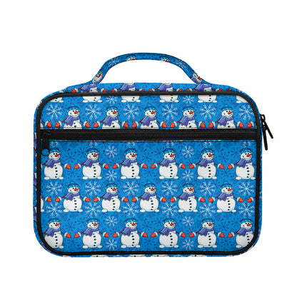 Winter Snowman Pattern Print Briefcase Bible Bag