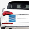 Winter Snowman Pattern Print Car Sticker