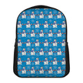 Winter Snowman Pattern Print Casual Backpack