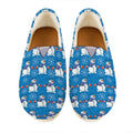 Winter Snowman Pattern Print Casual Shoes