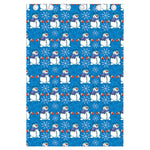 Winter Snowman Pattern Print Curtain