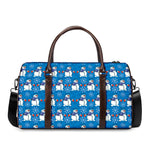 Winter Snowman Pattern Print Duffle Bag