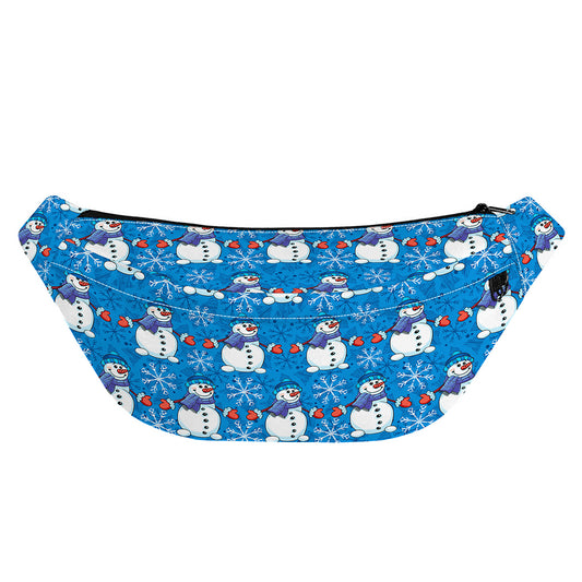 Winter Snowman Pattern Print Fanny Pack